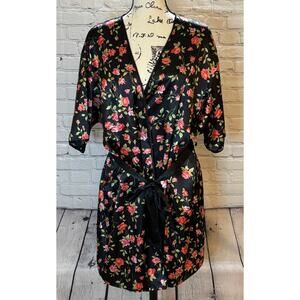 Vintage Intimate Moods Women’s Floral Robe (OS/Plus Size)
